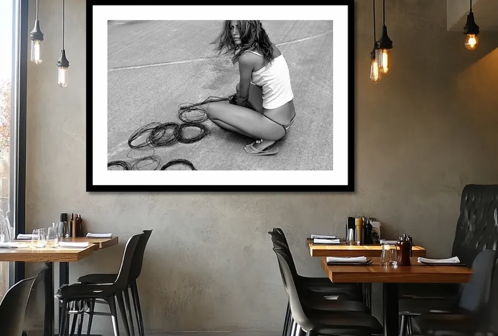 Mockup Girl mit wires